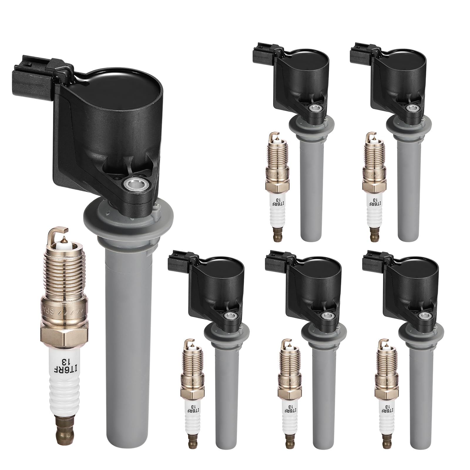 6 Ignition Coils &amp; 6 Iridium Spark Plugs UF406 SP493 for Ford Mazda