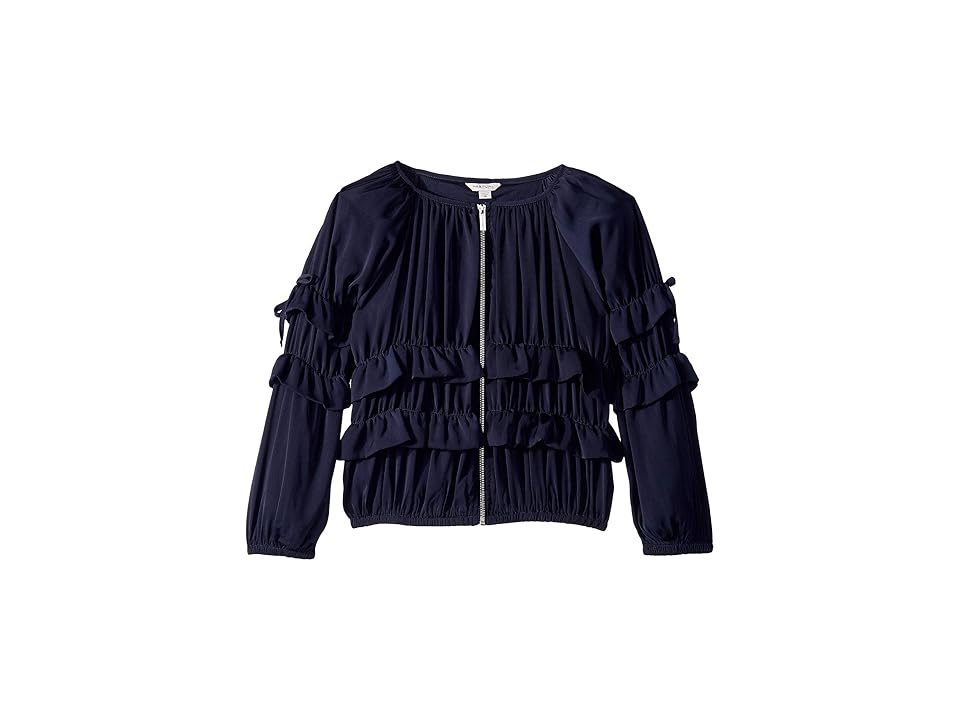 

HABITUAL girl Maribelle Ruffle Jacket (Big Kids) (Navy) Girl's Coat