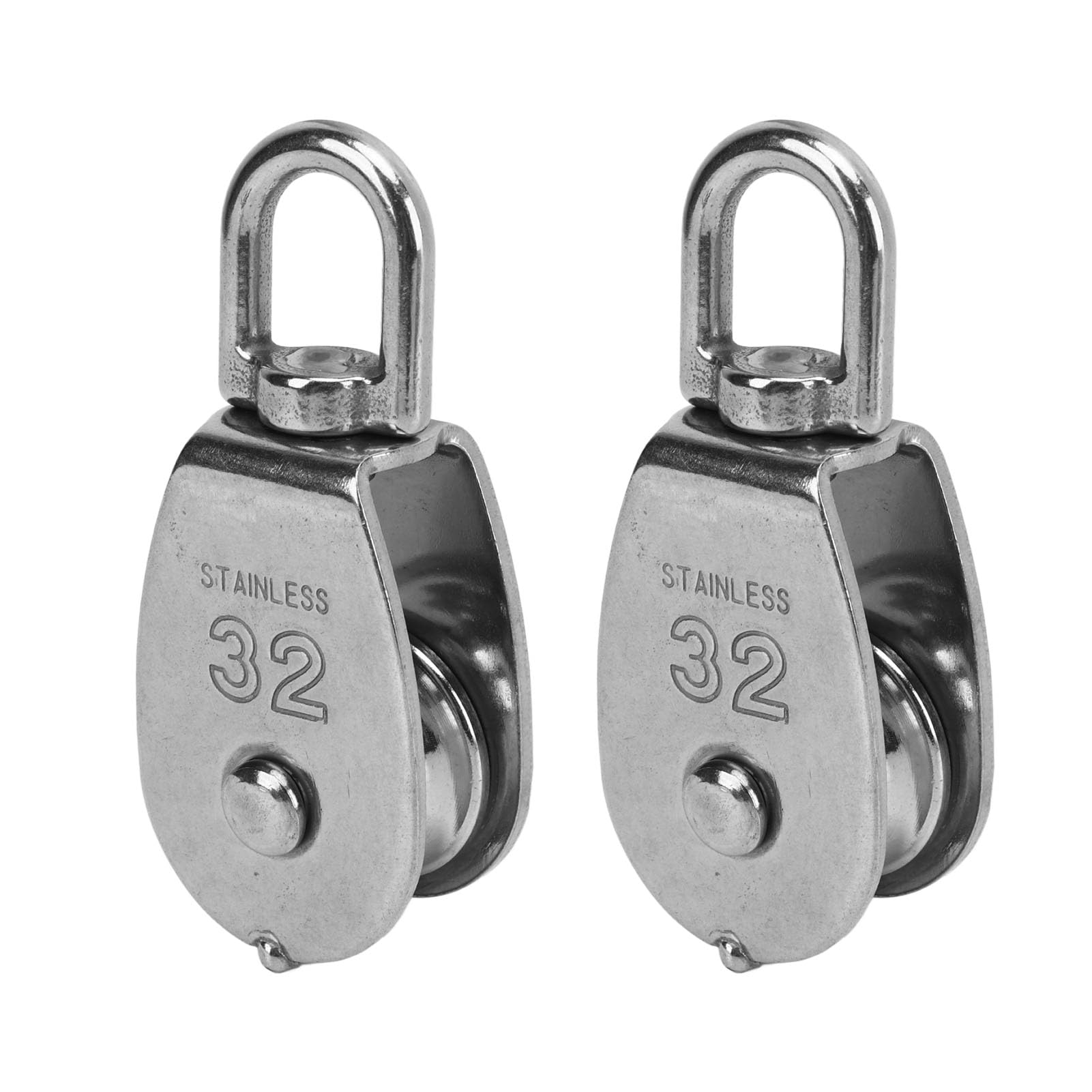 Set di 2 pulegge rotanti in acciaio inox – 304 filo singolo Sheaved, design risparmio di lavoro per attrezzature da palestra a casa, perfetto per esercizi e allenamento con i pesi
