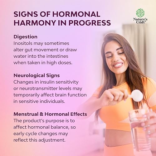 Miniatura 5 de Suplemento de mio-inositol y D-chiro inositol para mujeres, suplementos de SOP para apoyo menstrual, salud reproductiva y equilibrio hormonal,