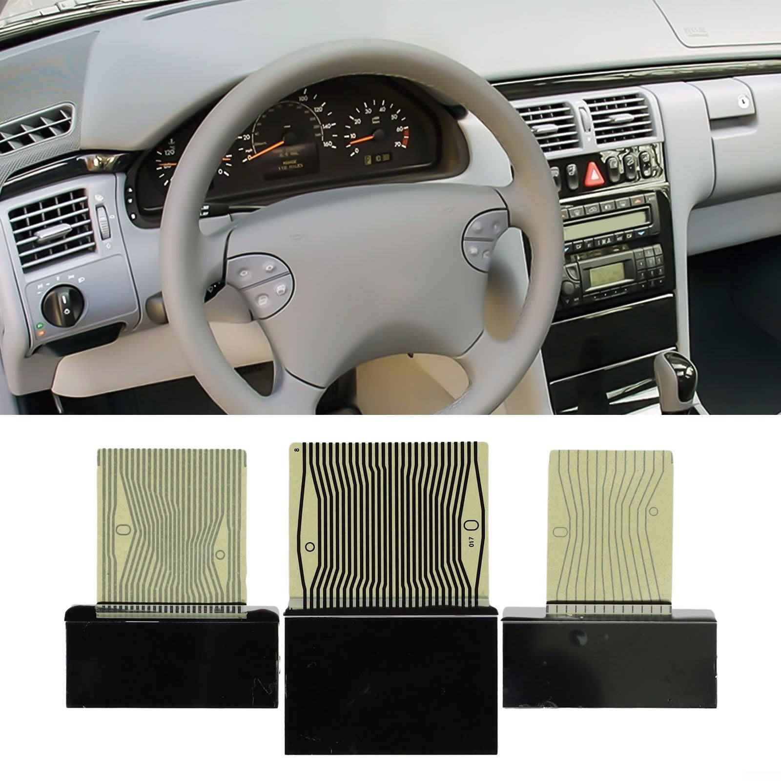 Pantalla LCD de panel de instrumentos para Mercedes-Benz W202 W210 W208 R170 1998-2002 Tablero Medidor Reparación Pixel Fix Faded Blank Digital