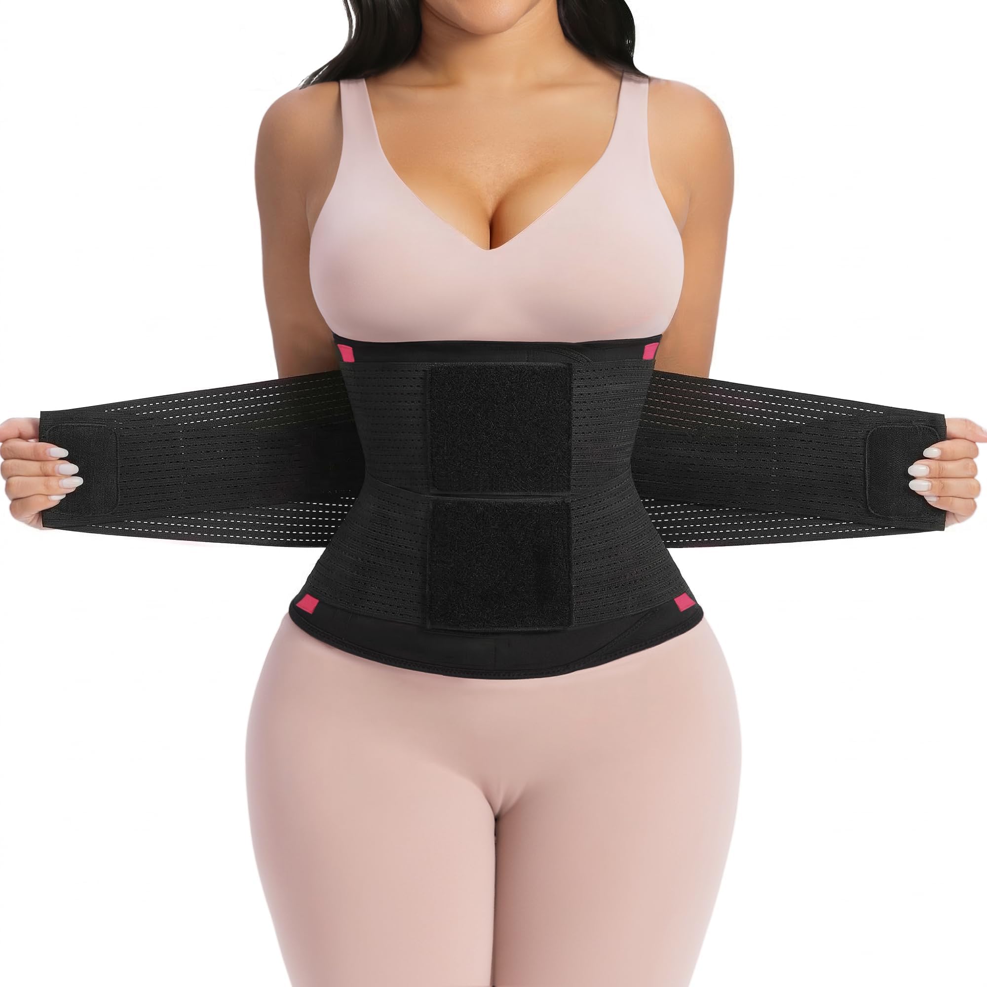 YIANNA Faja reductora de cintura para sauna, entrenamiento de sudor, faja reductora de cintura, control de abdomen, faja moldeadora de cuerpo con triple capa