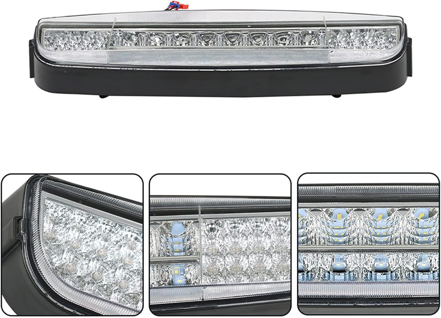 Golf Cart Headlight Light Bar Light Strip Replacement for EZGO TXT 3-pin 1996-2013 Golf Carts