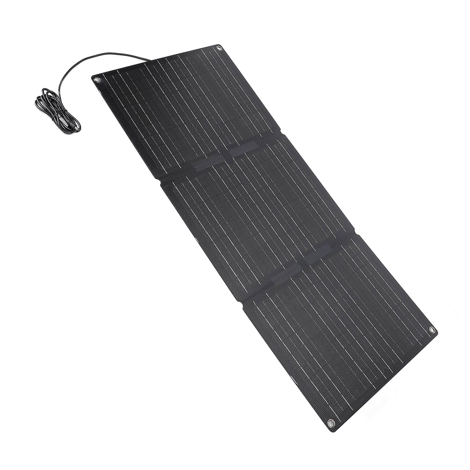 Panel Słoneczny ETFE 100 W, Składana Przenośna ładowarka Słoneczna na Kemping, Wycieczka na świeżym Powietrzu z 2 Wyjściami USB, Obsługa ładowania Samochodowego OBD
