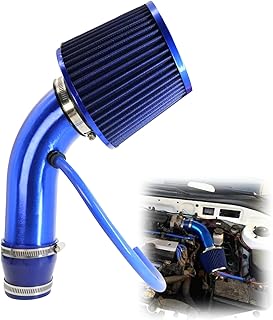 kit filtro conico universal 76mm, tubo de admisión de aire frío para automóvil 76 mm, filtro aire cónico universal con tubo aspirazione auto