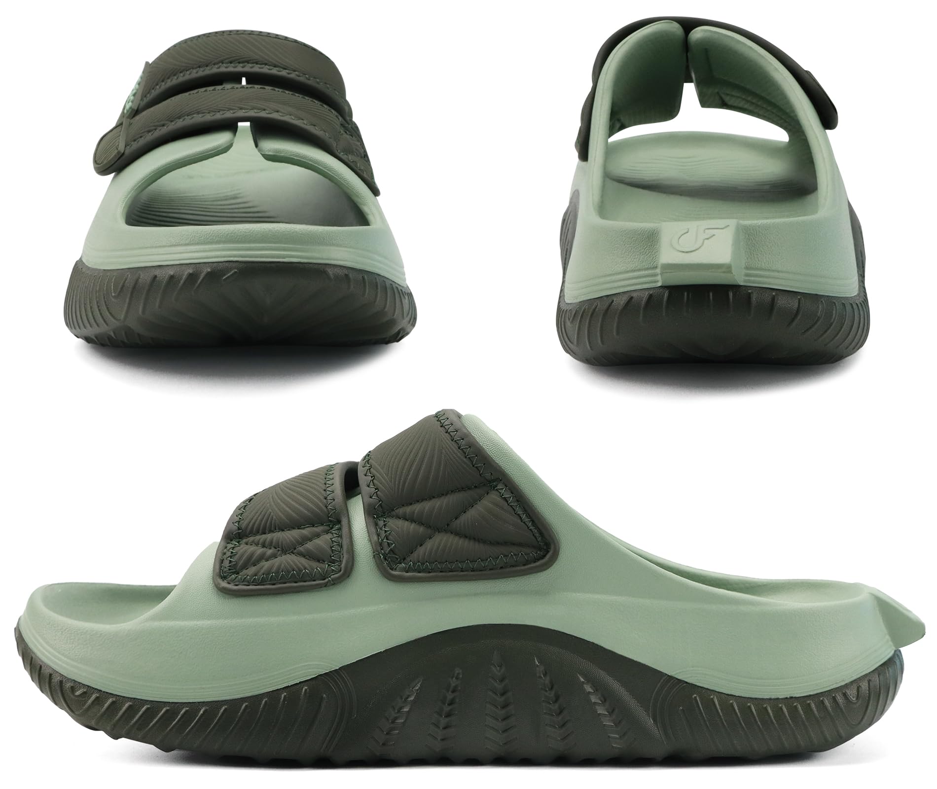 COFACE Sandalias de recuperación hombres Sandalias ortopédicas deslizantes caminar Ajustables acolchado grueso Ortopédicas Hombre Fascitis plantar Confortables Casual Al aire libre Talla 40-48