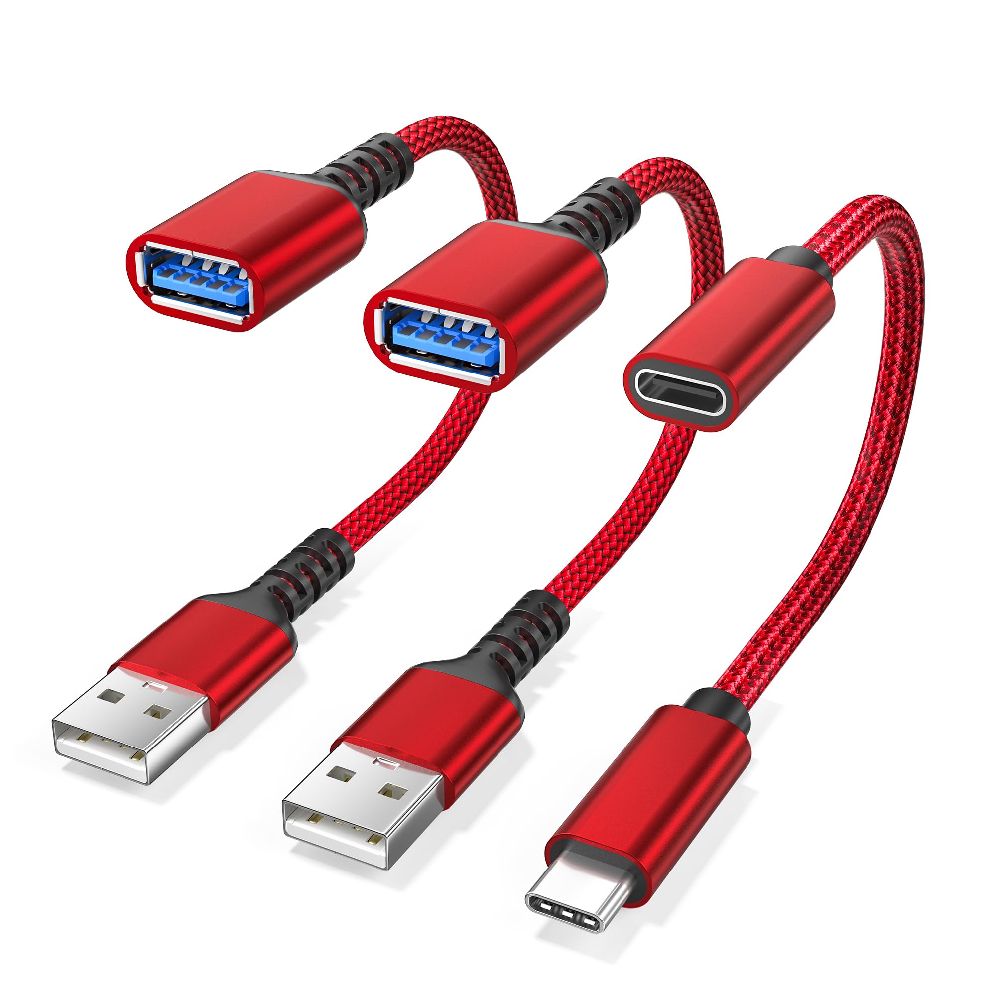 USB-C Data Blocker & USB-A Data Blocker [2-Pack] van MMOBIEL – Gegevensblokkering - Beschermt tegen Hackers, Juice Jacking - Alleen Snel Opladen, Veilig Opladen – Zwart