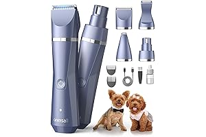 oneisall Small Dog Clippers Grooming Kit with Paw Trimmer