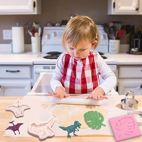 Miniatura 6 de Moldes de silicona para fondant de dinosaurio, 4 unidades, hojas tropicales, hojas de Monstera, molde de chocolate para decoración de pasteles,