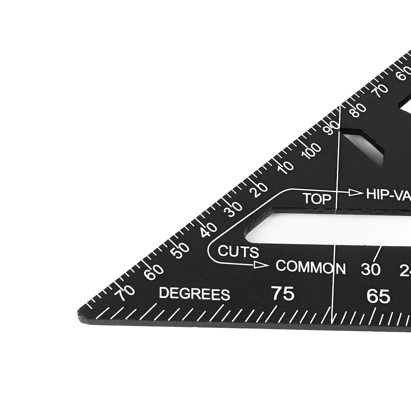 MRKU Regla Triangular de 7 Pulgadas, escuadra de Carpintero de Aluminio, 90 Grados y 45 Grados, Herramienta de medición portátil para carpintería y Bricolaje.