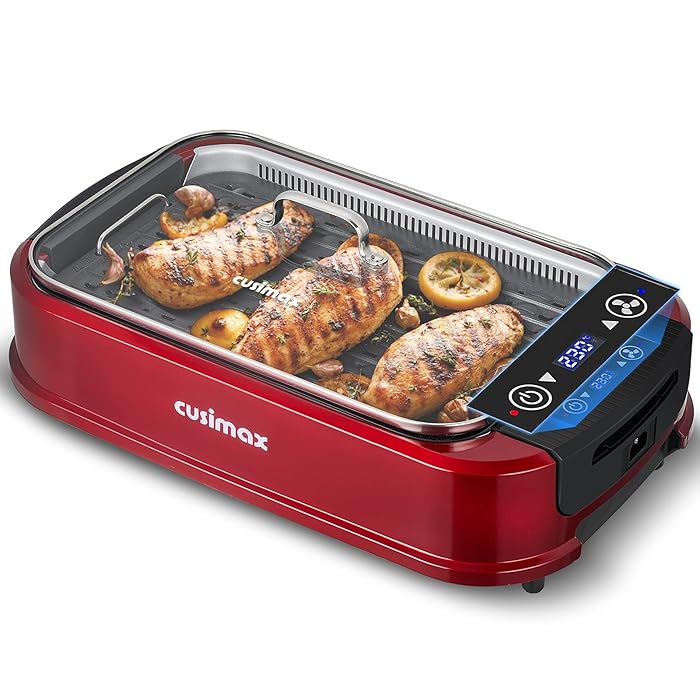 Buy CUSIMAX Electric Grill with Large LED Display, 1500W Indoor
