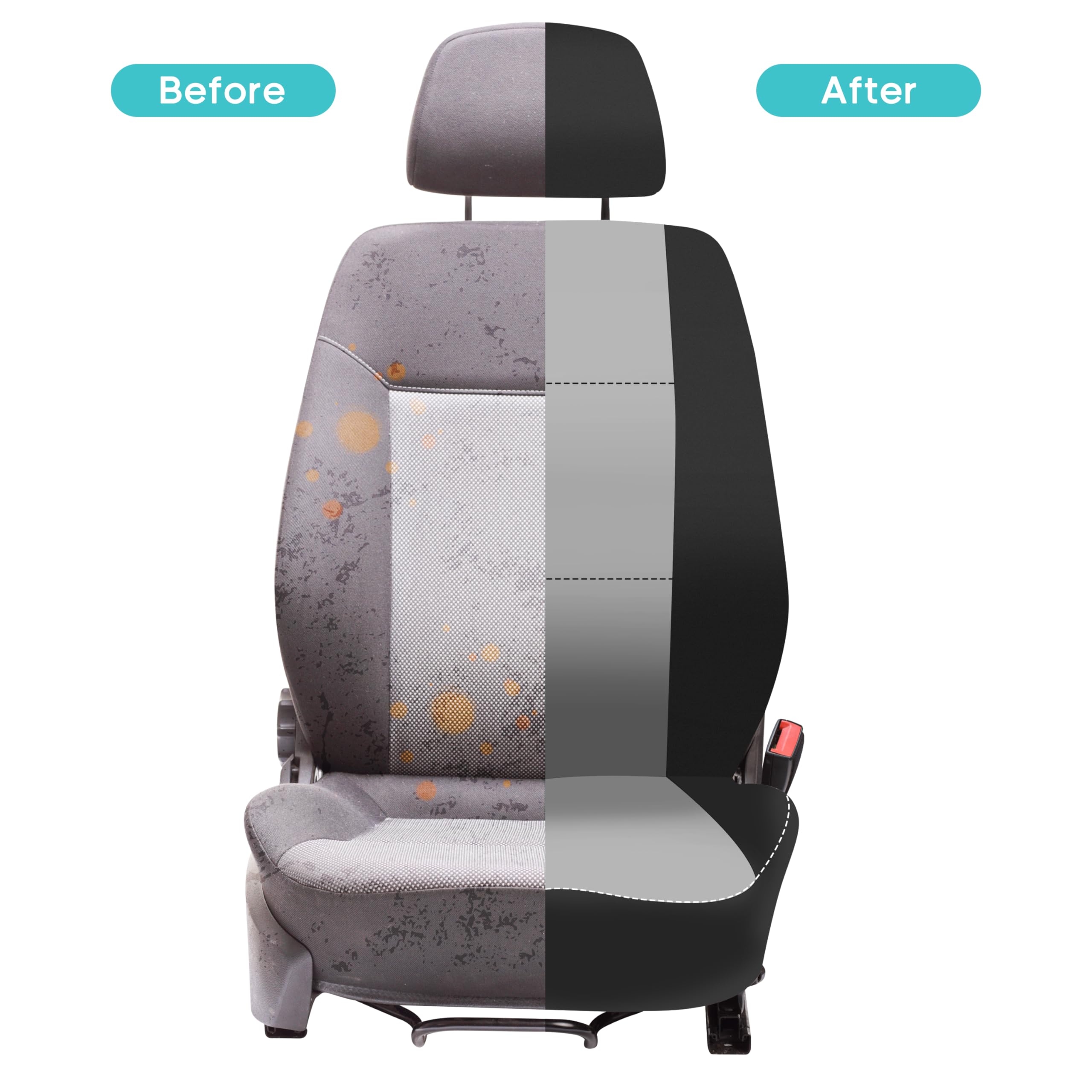 Coprisedili Auto Universali Anteriori In Lino, Colore Grigio Fumo-rosso, Compatibili Airbag, Con Tasche E Kit Montaggio