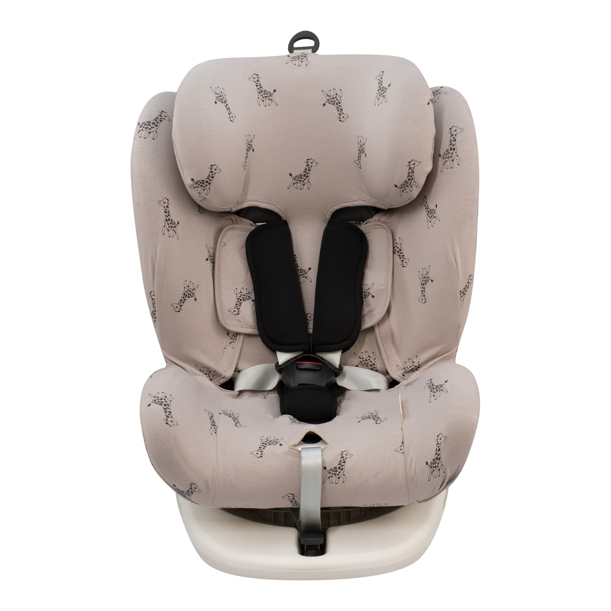 JYOKO Kids Funda de algodón para Silla de Coche Compatible Star Ibaby, Baby Auto Fix NOE (Giraffe)