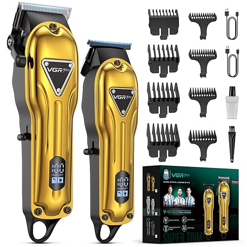 Electric Hair Clippers for Men, Cordless Clipper and Trimmer Set,