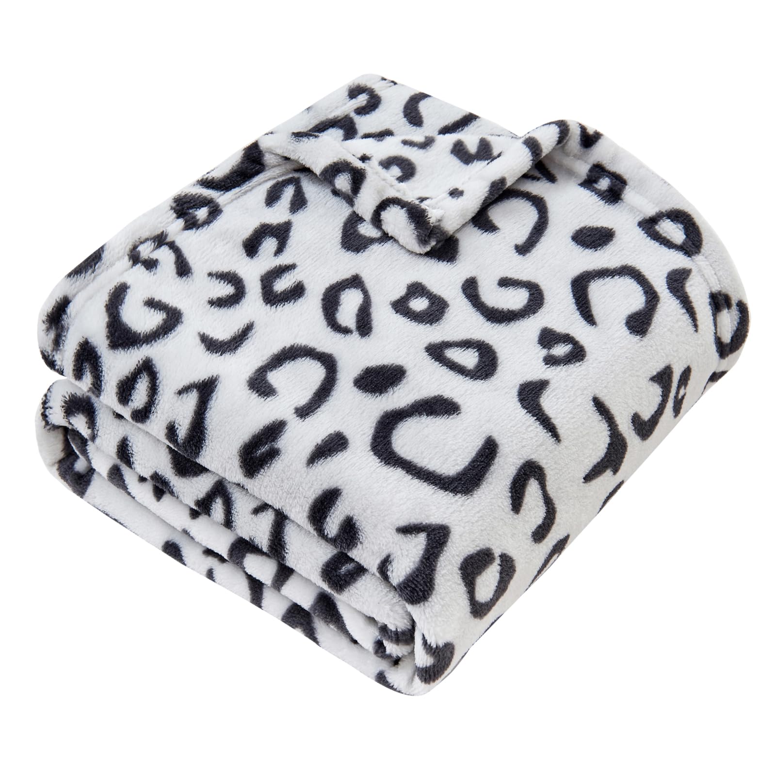 Yurhap Leopard Print Baby Blanket Fleece Baby Blankets for Boys, Ultra Soft Cozy Fluffy Infant Toddler Newborn Receiving Gifts for Crib Stroller,