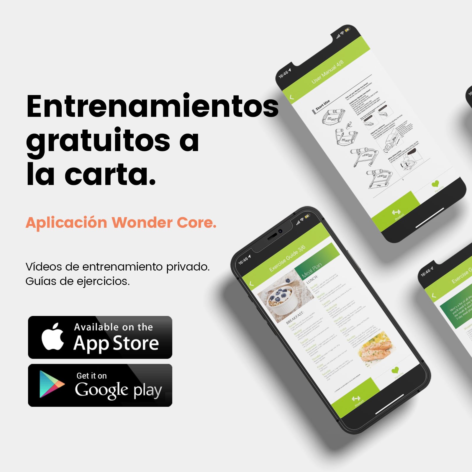 WONDER CORE SMART, equipo de entrenamiento abdominal, máquina de abdominales para entrenamiento de vientre, máquina abdominal para abdominales, máquina de abdominales y equipo de ejercicio,