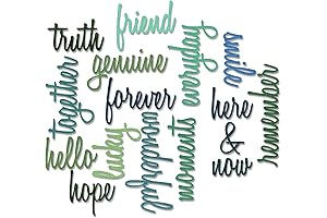 Sizzix Thinlits Die Set: 16-Pack Friendship Words Script