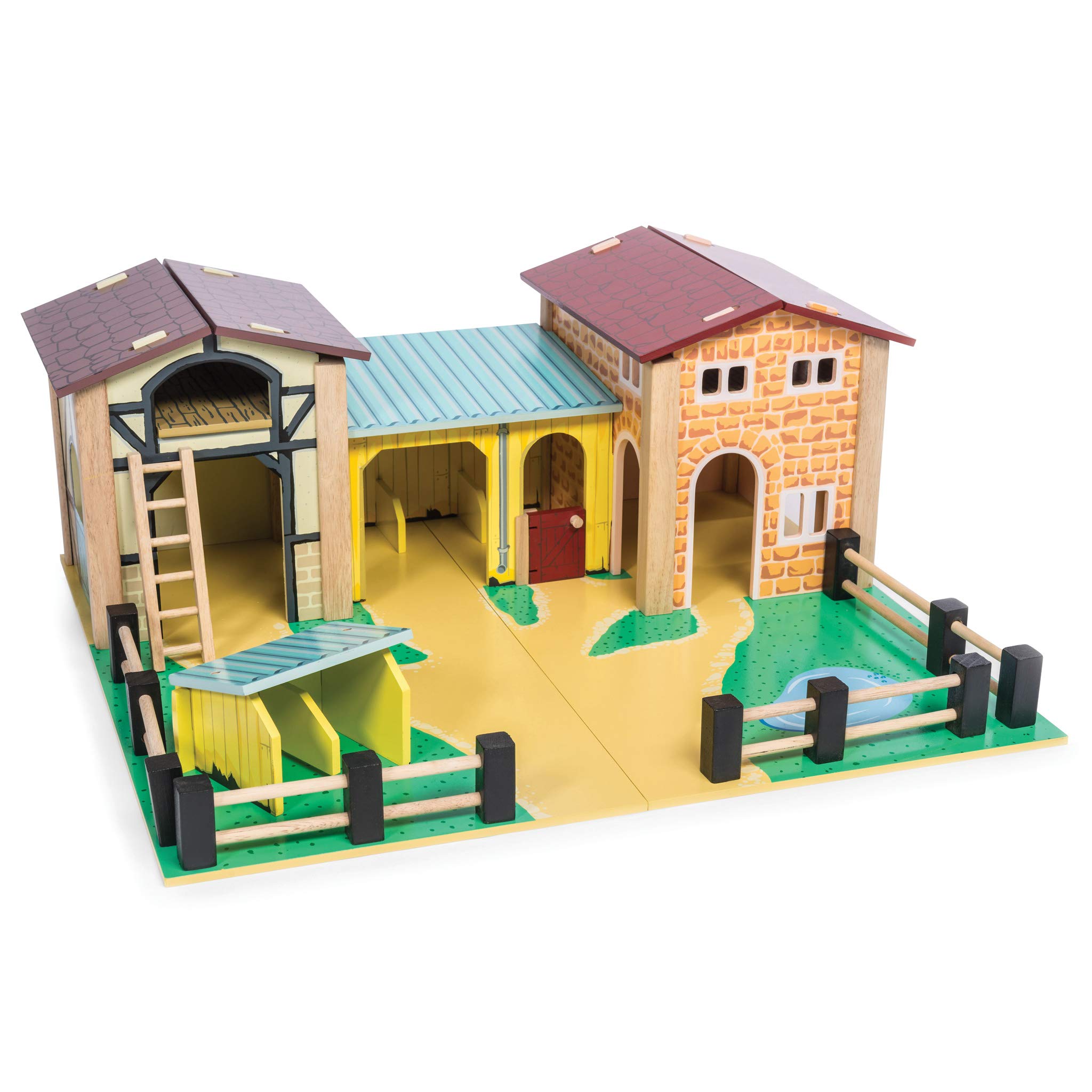 Buy Le Toy Van Educational Wooden Toy Colourful Wooden Farm Playset