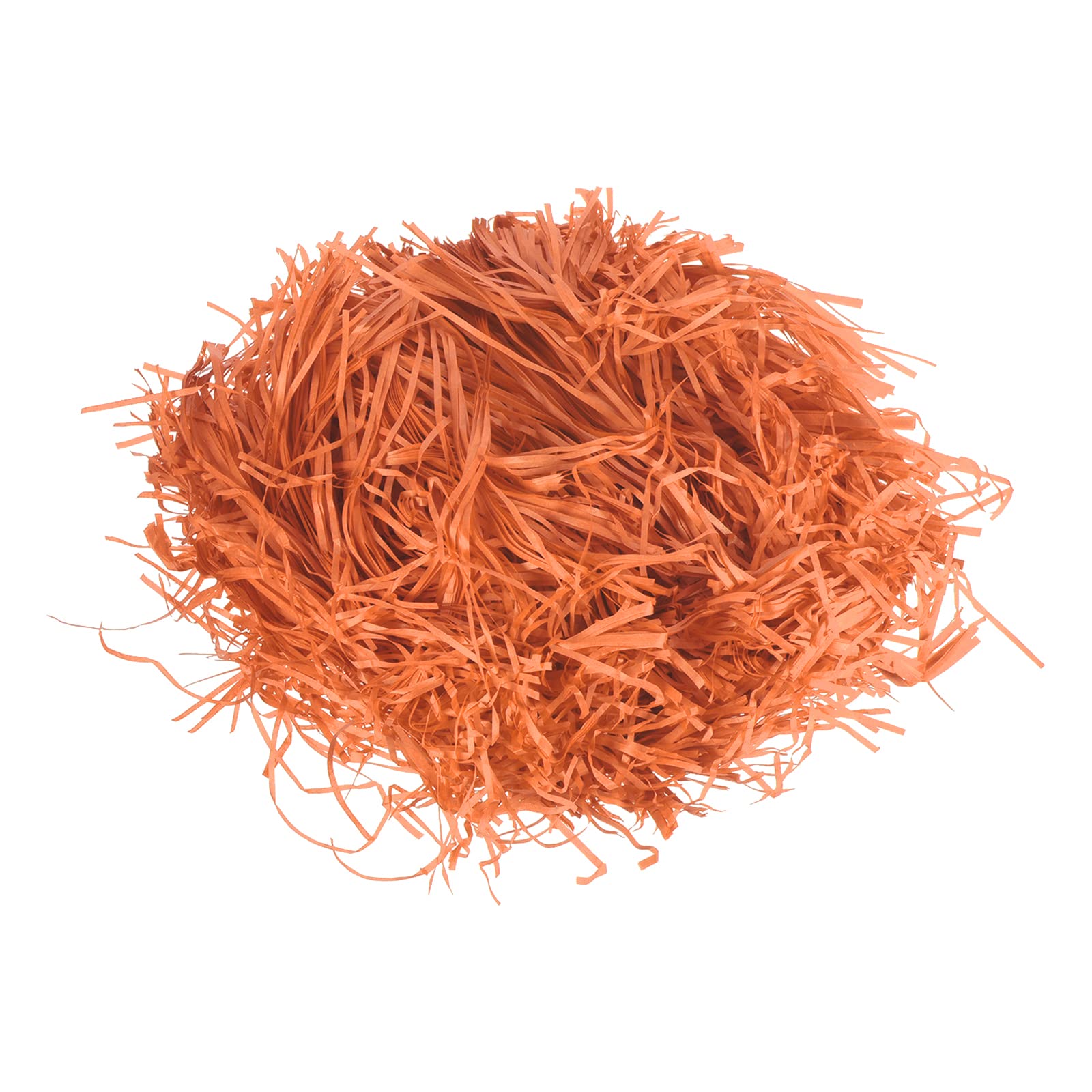 PATIKIL 0.9LB/400g Raffia Paper Shreds, 4 Pack Cut Paper Shred Confetti Filler for DIY Crafts Tissue Gift Wrapping Basket Filling, Orange
