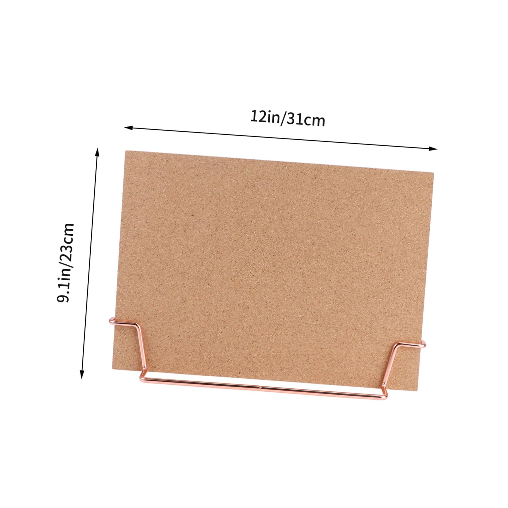 Ipetboom Bacheca Sughero da Parete e Scrivania con Base Rosa Oro Memo Board in Legno con Puntine per Casa e Ufficio Lavagna per Appunti e Messaggi Multifunzione Decorazione per Ambienti di