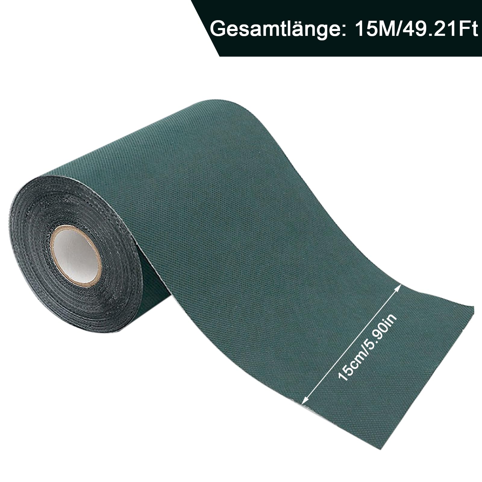 Ruban adhésif pour gazon artificiel - Bande de connexion autocollante pour bordure de pelouse - Pour fixation des joints - Ruban de couture de jardin - 15 cm x 15 m