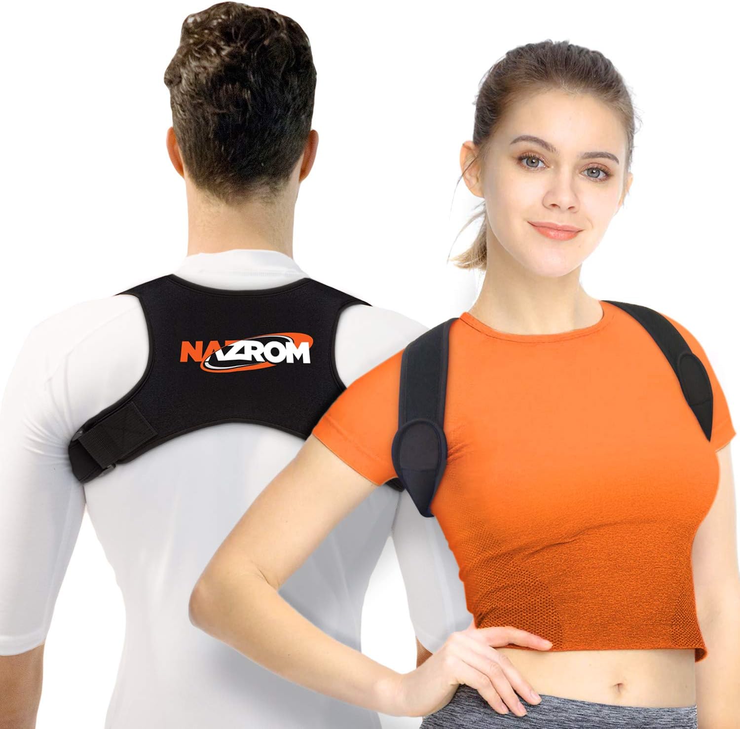 Posture Corrector for Men and Women - Comfortable Upper Back Brace for Shoulder and Neck Pain Relief - Spinal Cord Posture Support - Adjustable Back Straightner - Clavicle Support