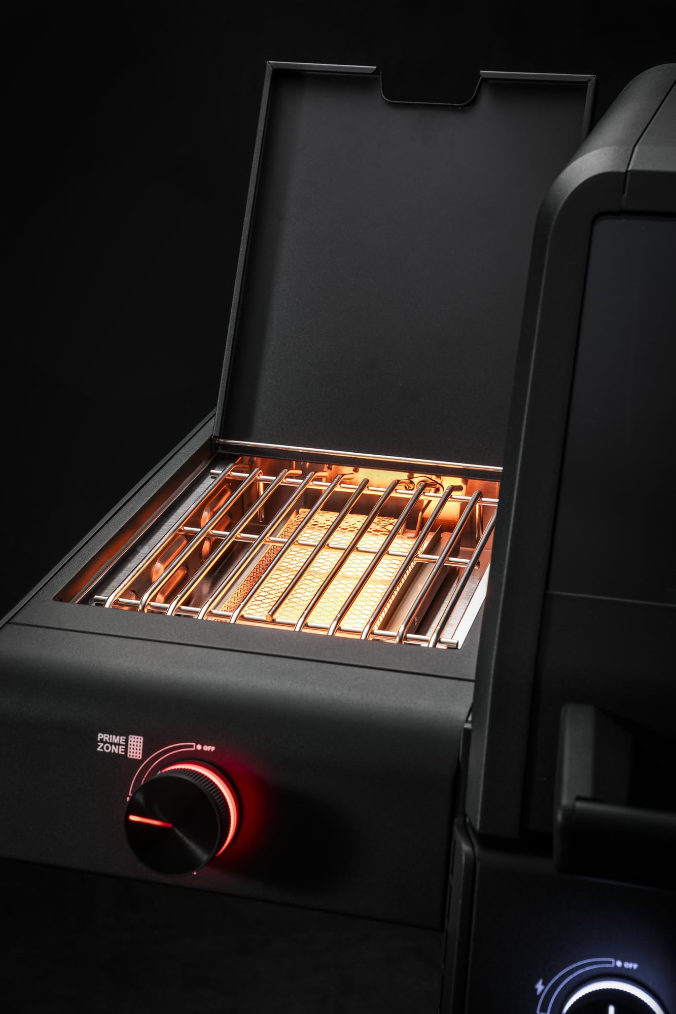 RÖSLE Gril à Gaz Allflame Hero 6-6 Brûleurs (3,5 kW Chacun), Primezone, Backburner, Surface de Cuisson 92,5 x 45 cm, Grilles en Fonte, Fonte d'Aluminium, Boutons de Réglage Éclairés, Noir