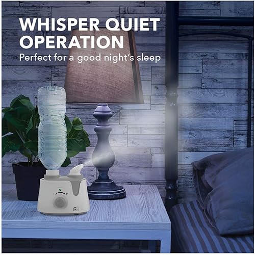 Miniatura 8 de PerfectAire PAU1 Humidificador ultrasónico personal de niebla fría con adaptador de botella de agua para habitaciones pequeñas, viajes, oficinas y