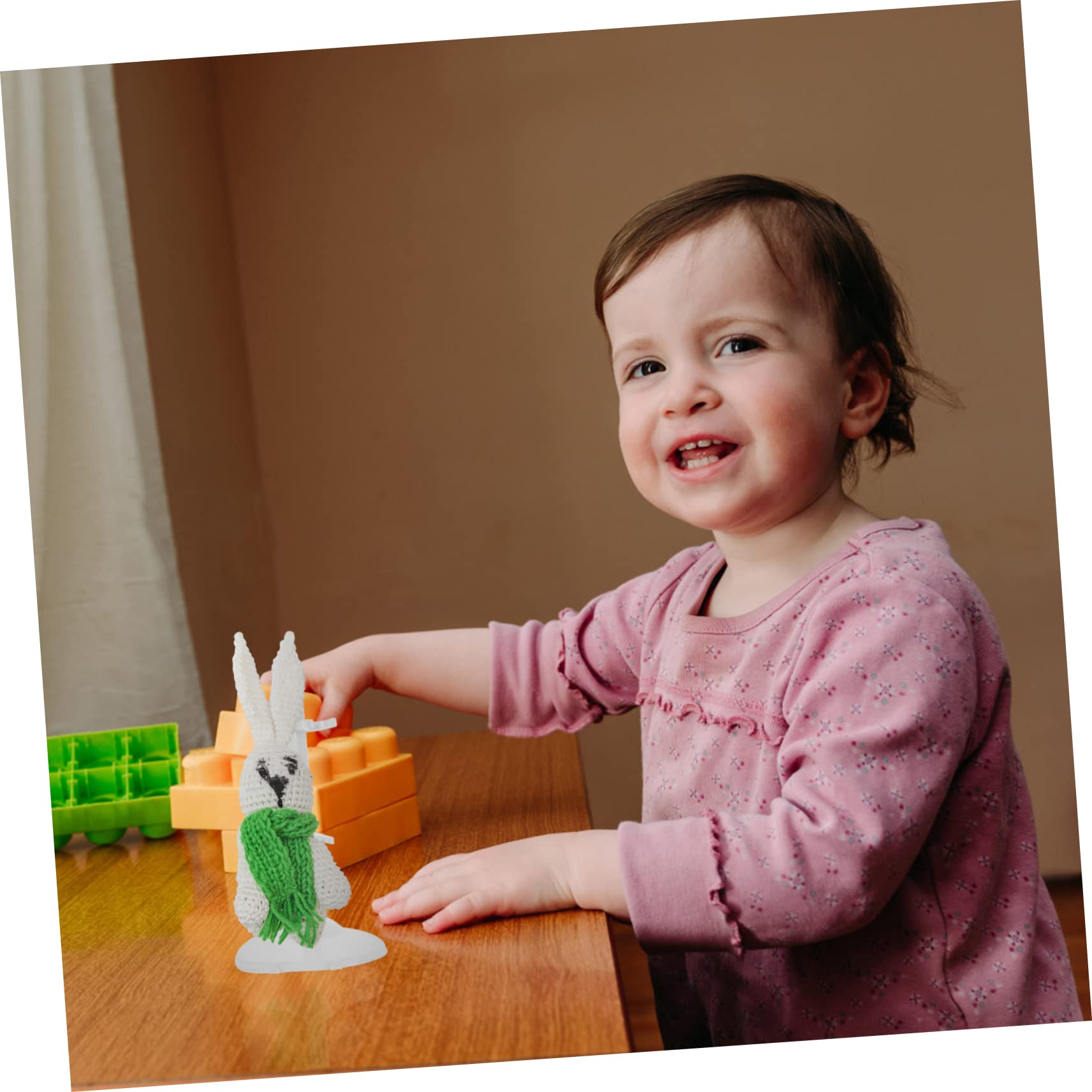 HOOTNEE Professional Doll Holding Rack 4 Sets of Plastic Doll Stands Safe and Girls