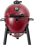 Char-Griller® Akorn® Jr. Portable Kamado Charcoal Grill And Smoker With Cast Iron Grates And Locking Lid With 155 Cooking Square Inches In Red, Model E06614