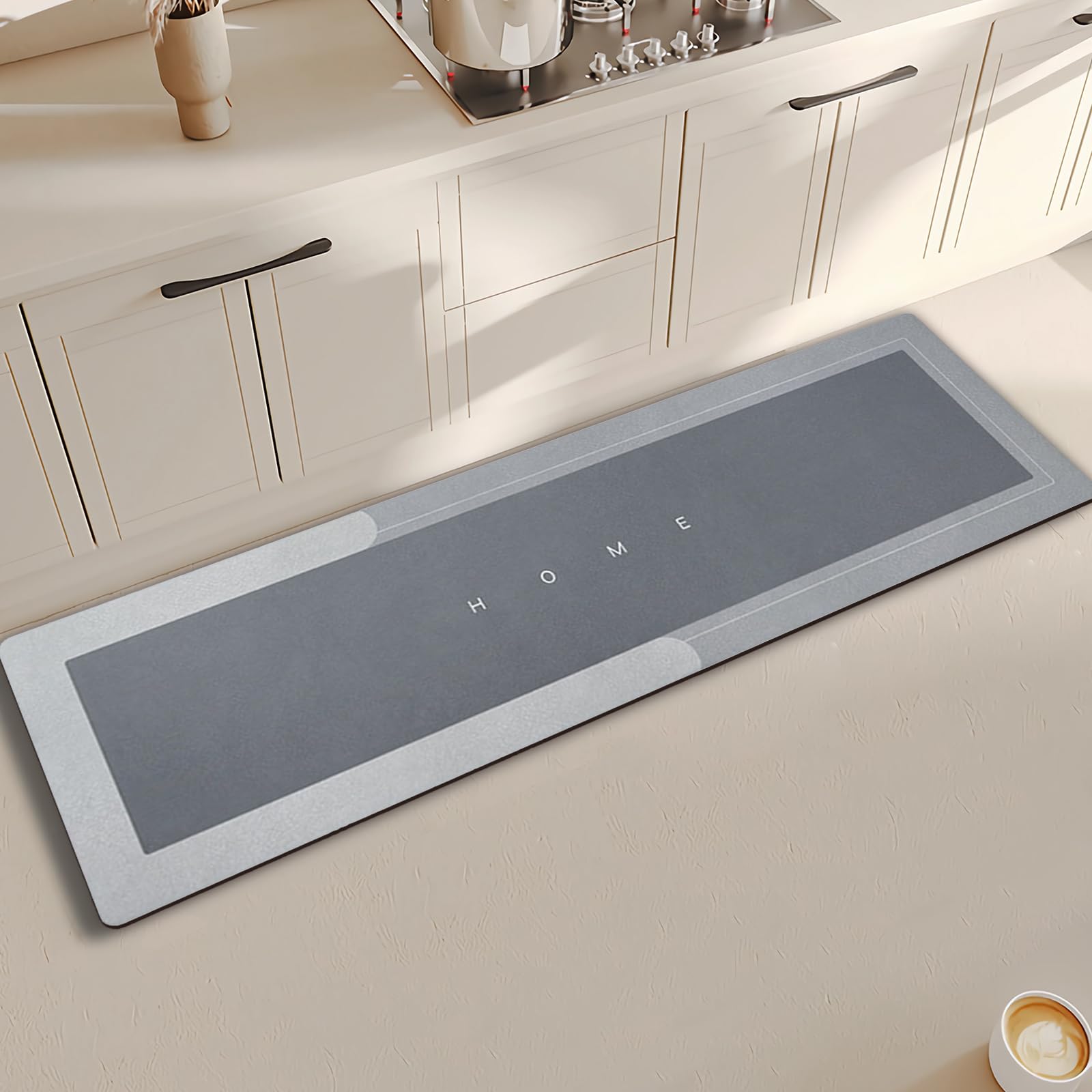 Topzywlc Kitchen Mat Non Slip Anti Mould 45 * 150 cm, Quick Dry Magic Kitchen Floor Mat, for Bathroom Bedroom, Kitchen