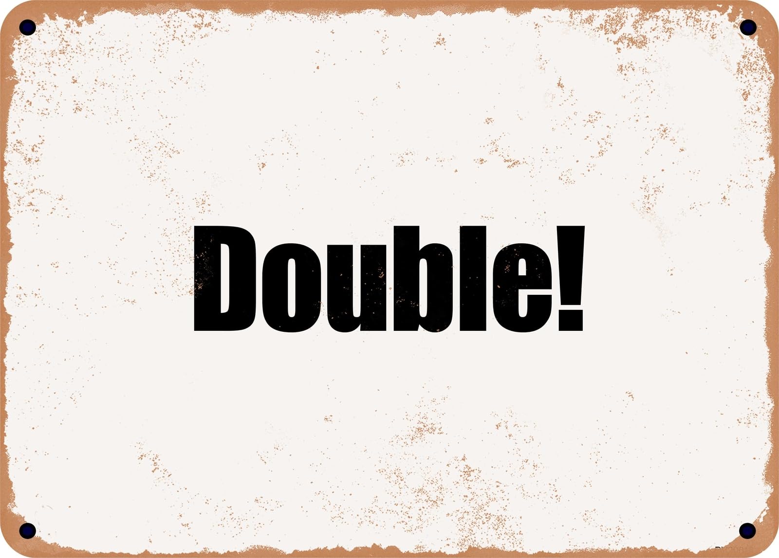 Miaomansenstore Metal Sign - Double! Home Decor