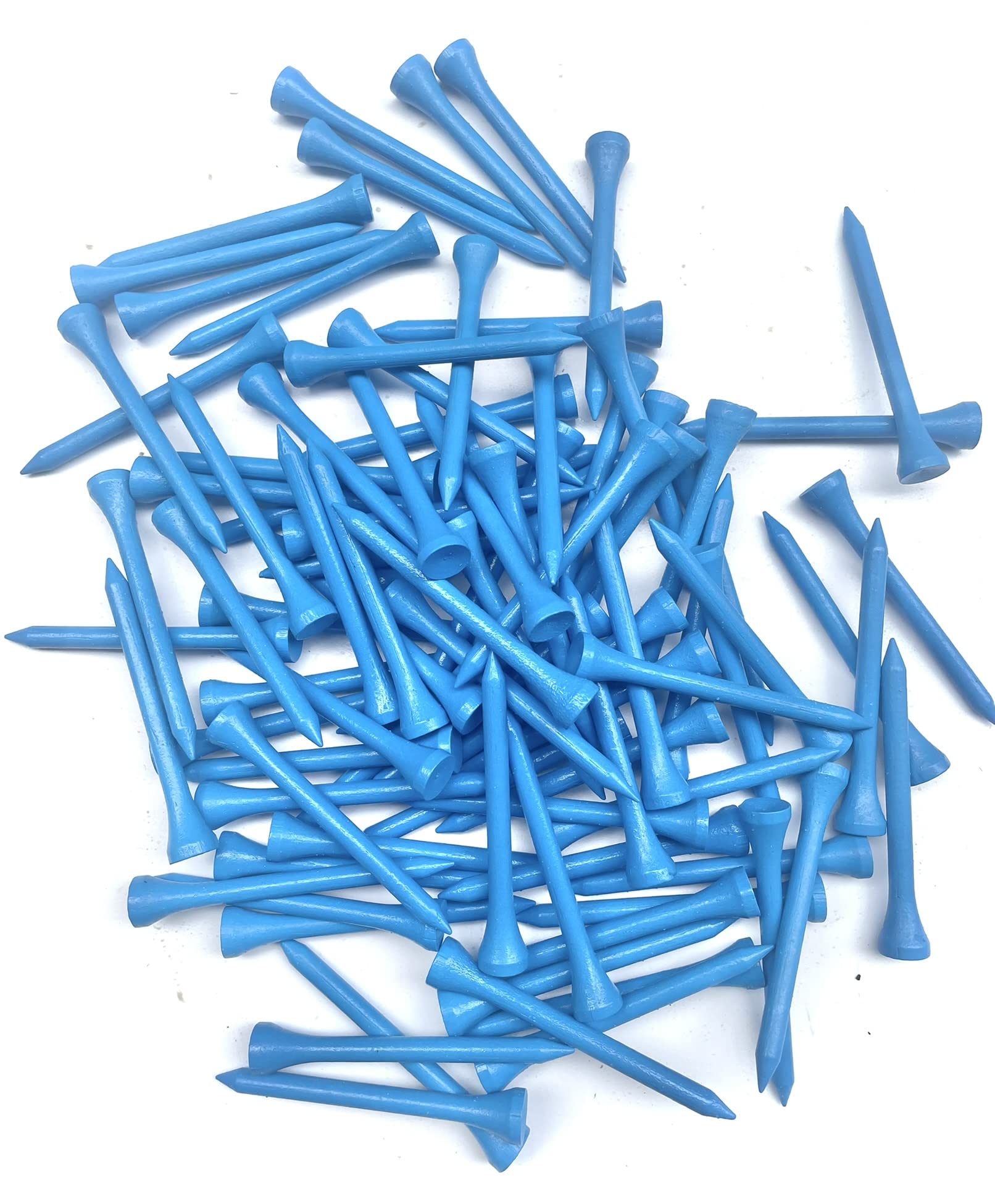 TH Golf Bamboo Golf Tees 70mm | Pack of 50 & 100 | Multiple Colour Options | Premium Eco Friendly Sustainable Durable Bamboo Golf Tees