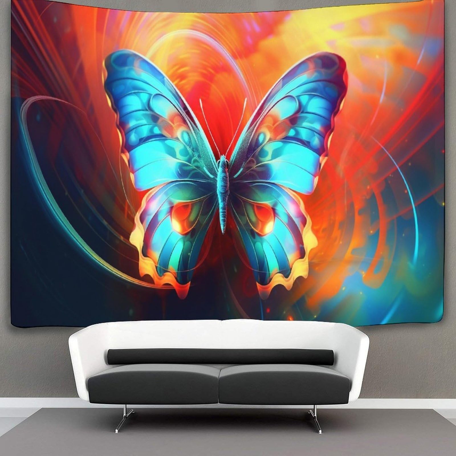 kaiyun Butterfly Decor Tapestry, Wall Art Tapestries Wall Hangings for Living Room Bedroom Dorm 100cmx150cm