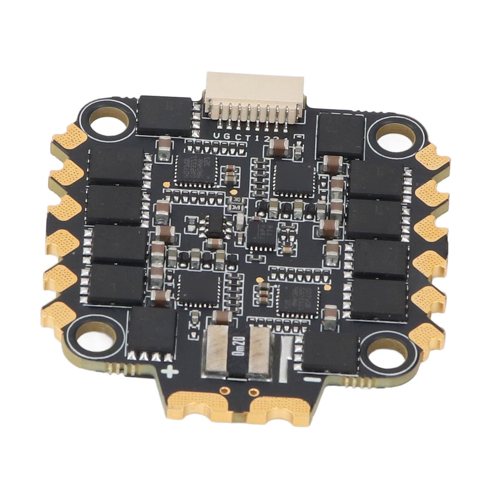 Aramox Elektryczny Regulator Prędkości Drona Wyścigowego, Płytka PCB 4 w 1 ESC 70A 2 do 8S z Procesorem STM32G071, Czujnik Prądu 128K PWM dla Pilotów Quadcoptera FPV