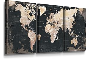 Framed World Maps: Sophisticated Wall Decor for Global Explorers