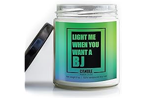 Light Me When You Want a BJ Candle Wickless, Funny Candle Gag Gifts