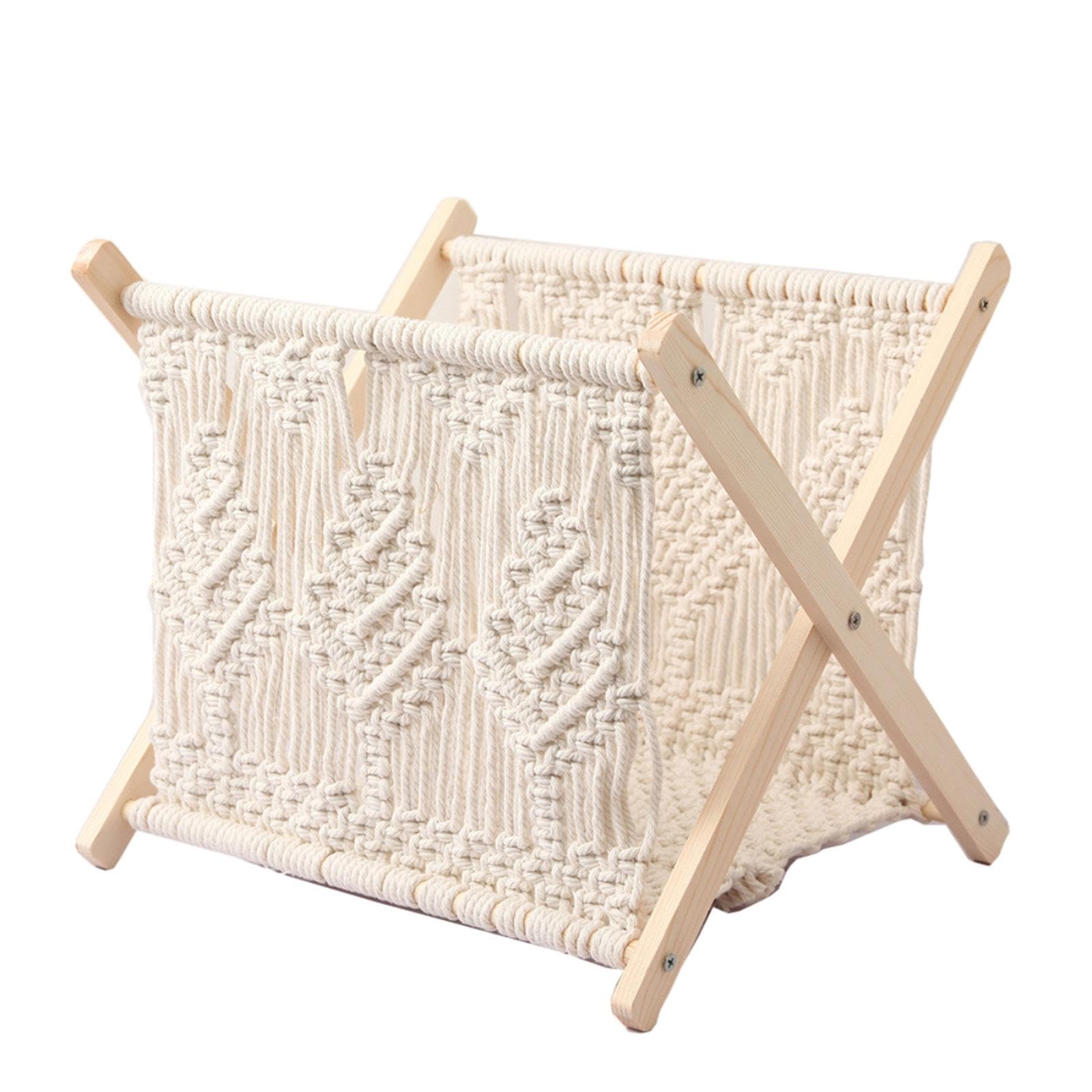 ATORSE Bohemian Magazine Rack Craft Newspaper Rack for Living Room Bathroom Nursery-picture-14