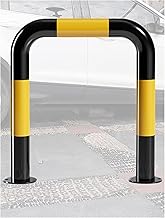 Barandilla de estacionamiento en forma de U, barra anticolisión de 23,6 pulgadas de altura, tope for ruedas de coche, for seguridad en entradas de vehículos/garajes y protección de marcha atrás.(1000x