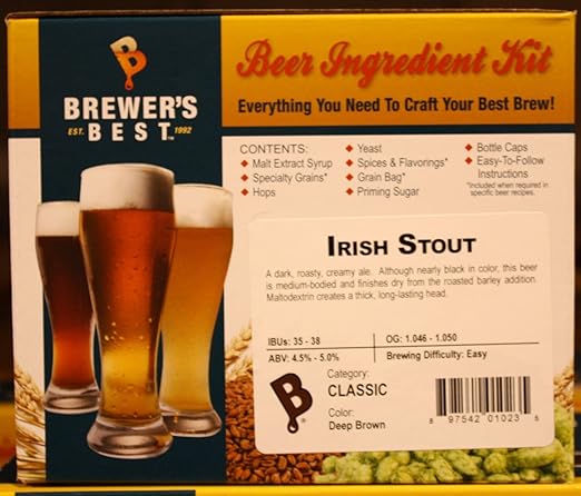 Irish Stout Homebrew Beer Ingredient Kit | Amazon