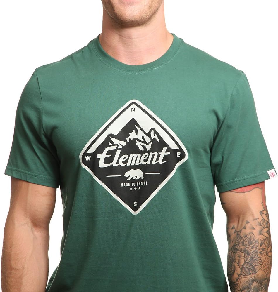 Element Route Short Sleeve T-Shirt in Hunter Green (Small)
