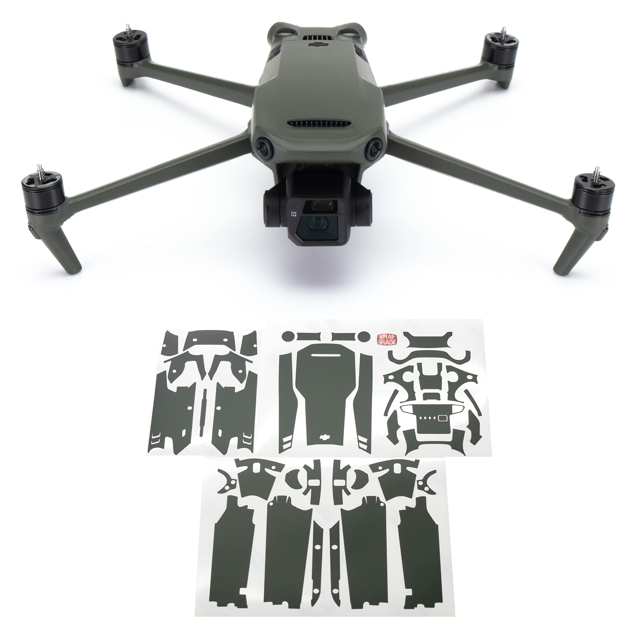 WRAPGRADE Full Skin Stickers for DJI Mavic 3 / Mavic 3 Classic (Army Green)