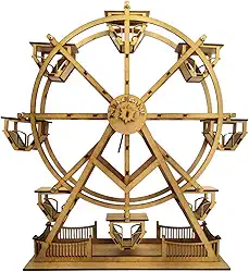 Mini Roda Gigante Rotativa Miniatura Escultura MDF Enfeite