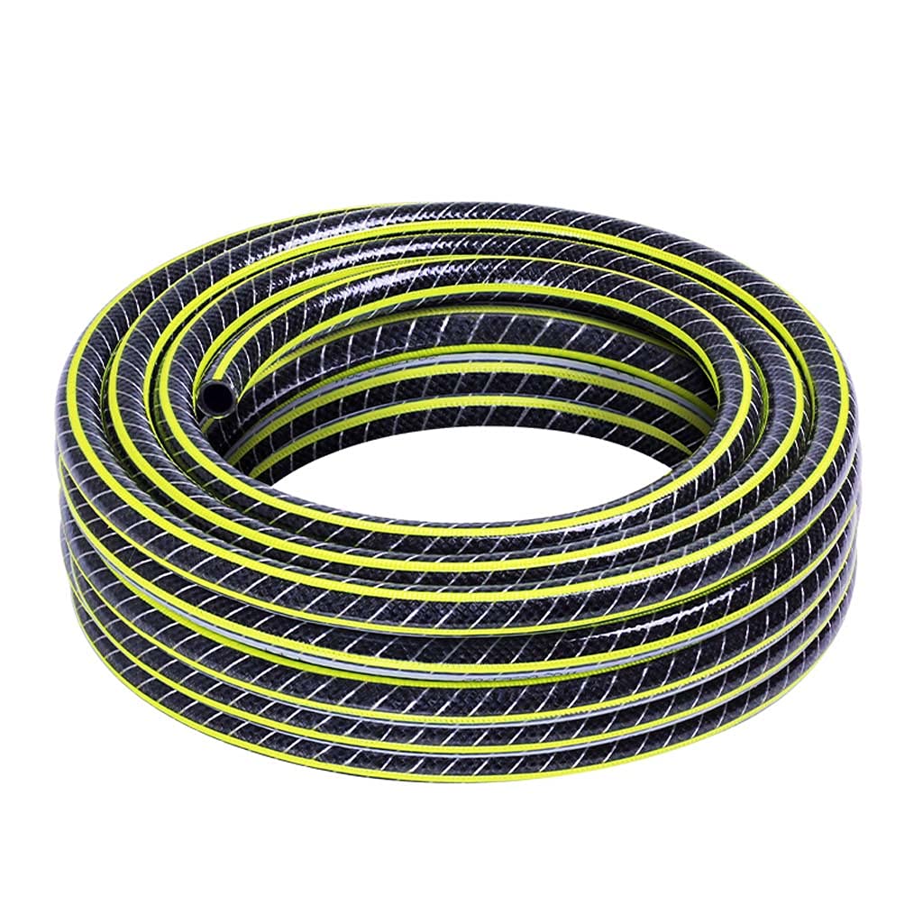 Tubo di irrigazione da Giardino in plastica PVC Sistema di Acqua piovana Irrigazione a Goccia Collegamento Tubo in Pelle di Serpente Giallo 7 Lunghezze Resistenza al Gelo e alla Compressione (1/2")