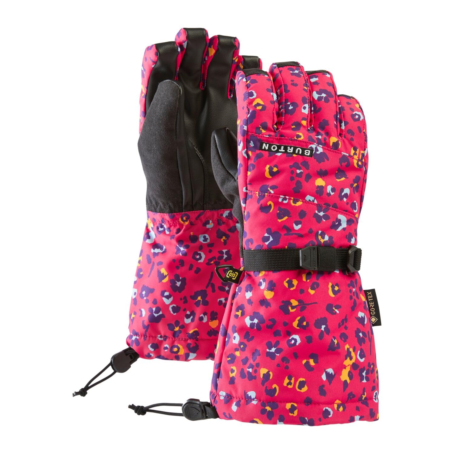 Burton - Rękawiczki narciarskie / Snow Gore-tex Wildcat Floral Girl - Rozmiar s - Różowy