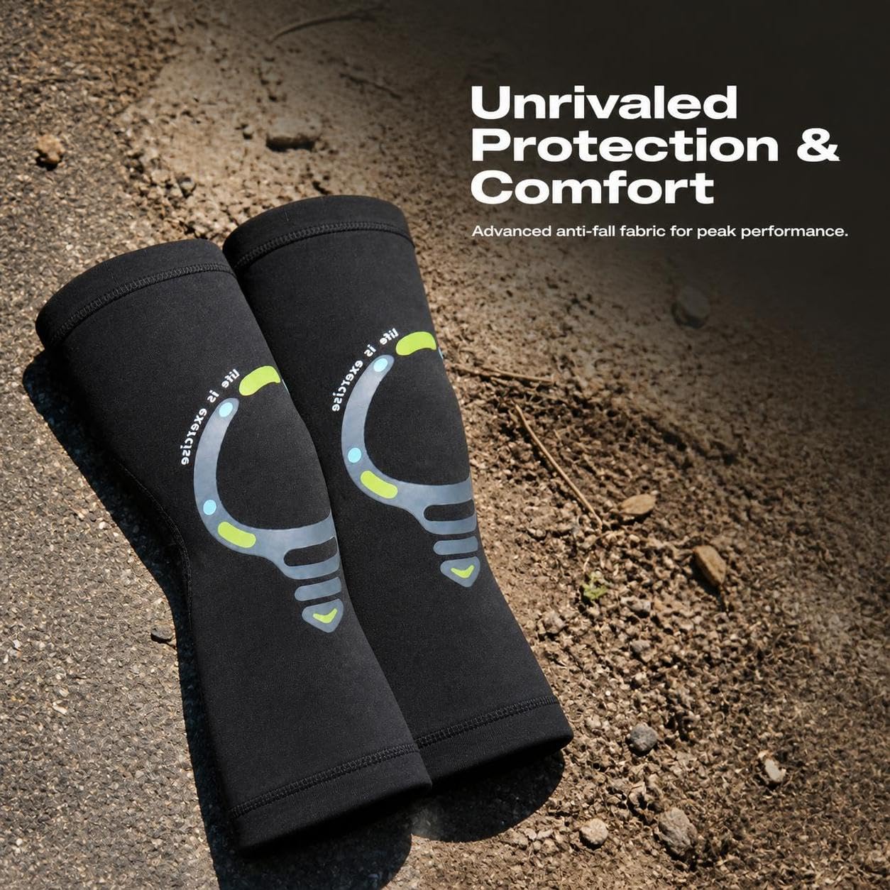 Rodilleras Ciclismo Anti-Caída, material transpirable - silicona - absorbe sudor - uso todas estaciones - compresión - Uso, style to 2, XL