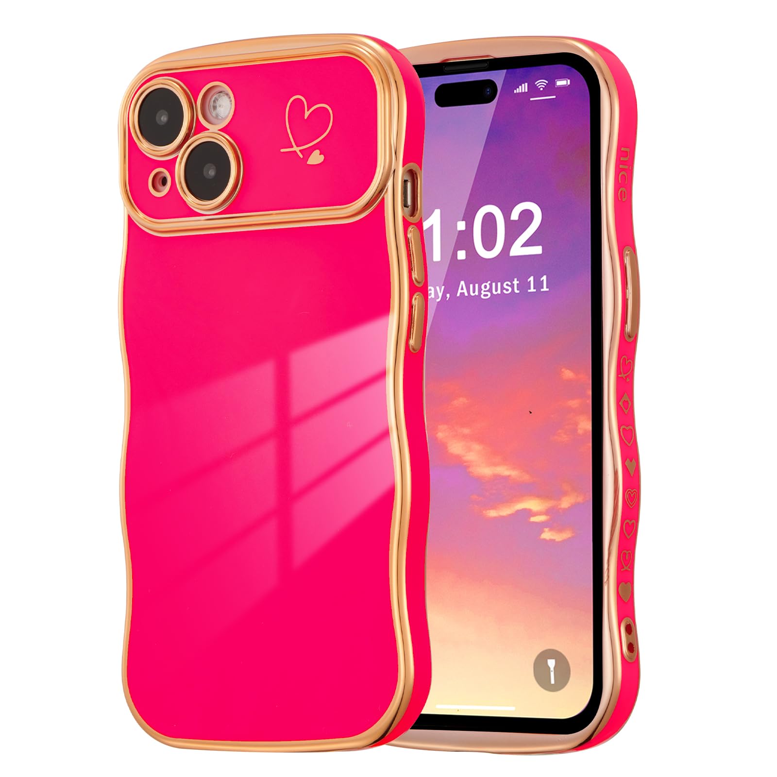ZTOFERA Hülle für iPhone 14 Plus/15 Plus (6,7 Zoll), Klar Sc
