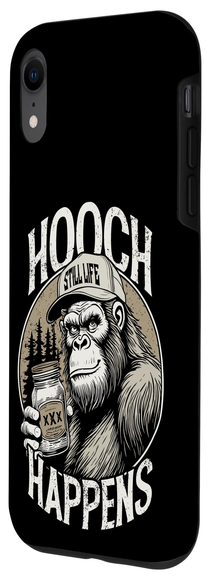 iPhone XR Funny Moonshine Hooch Happens Hillbilly Bigfoot Redneck Case - Image 2
