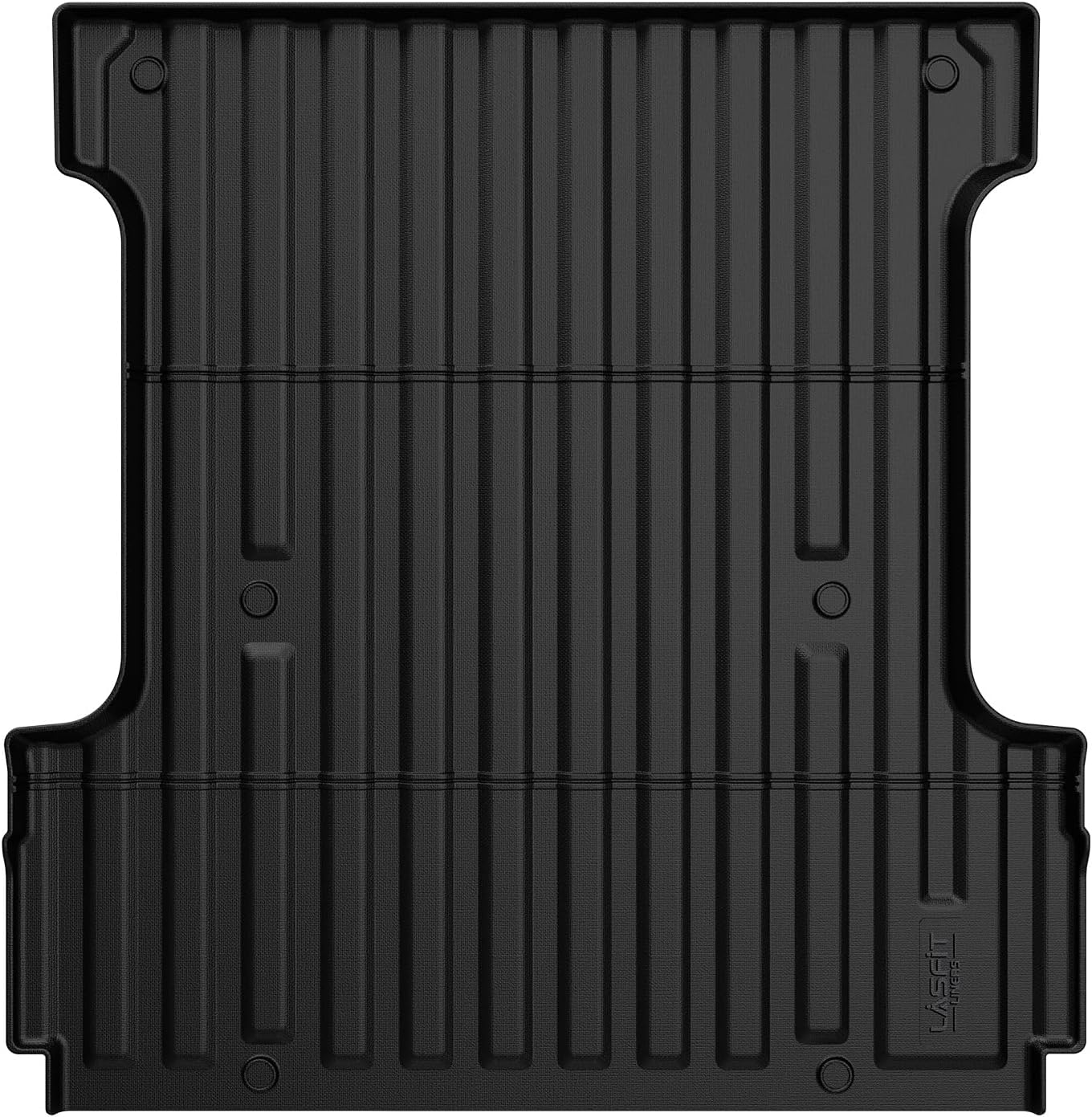 LASFIT Truck Bed Mat for Ford F-150 5.5FT Bed 2024-2026 F150 Lightning Custom Fit for 67.1 inch Bed Box All Weather Protector TPE Bed Liner Durable Easy Clean- Black 1) For Ford F-150 | 24-26 | 5.5FT Bed Mat