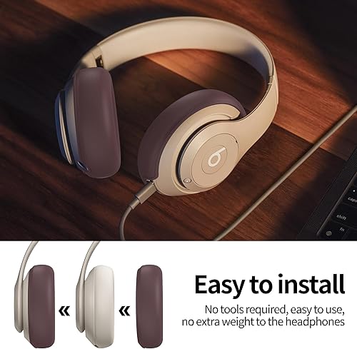 Miniatura 6 de Funda de silicona compatible con Beats Studio Pro, almohadillas de silicona para los oídos, protector para la diadema, antiarañazos, funda